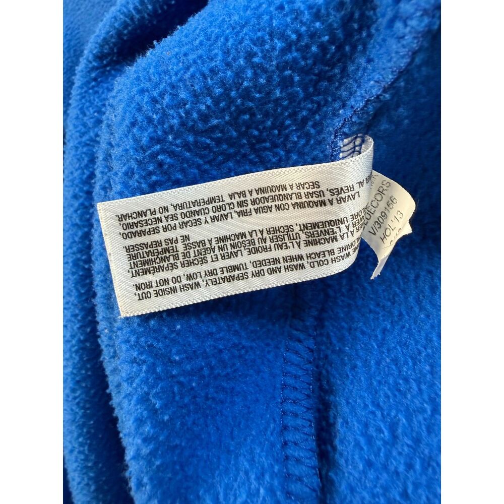 Old Navy Men's XL Royal Blue Fleece Quarter Zip Pullover Gold Logo